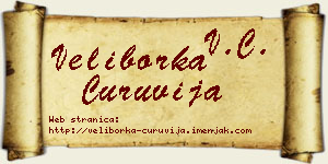Veliborka Ćuruvija vizit kartica